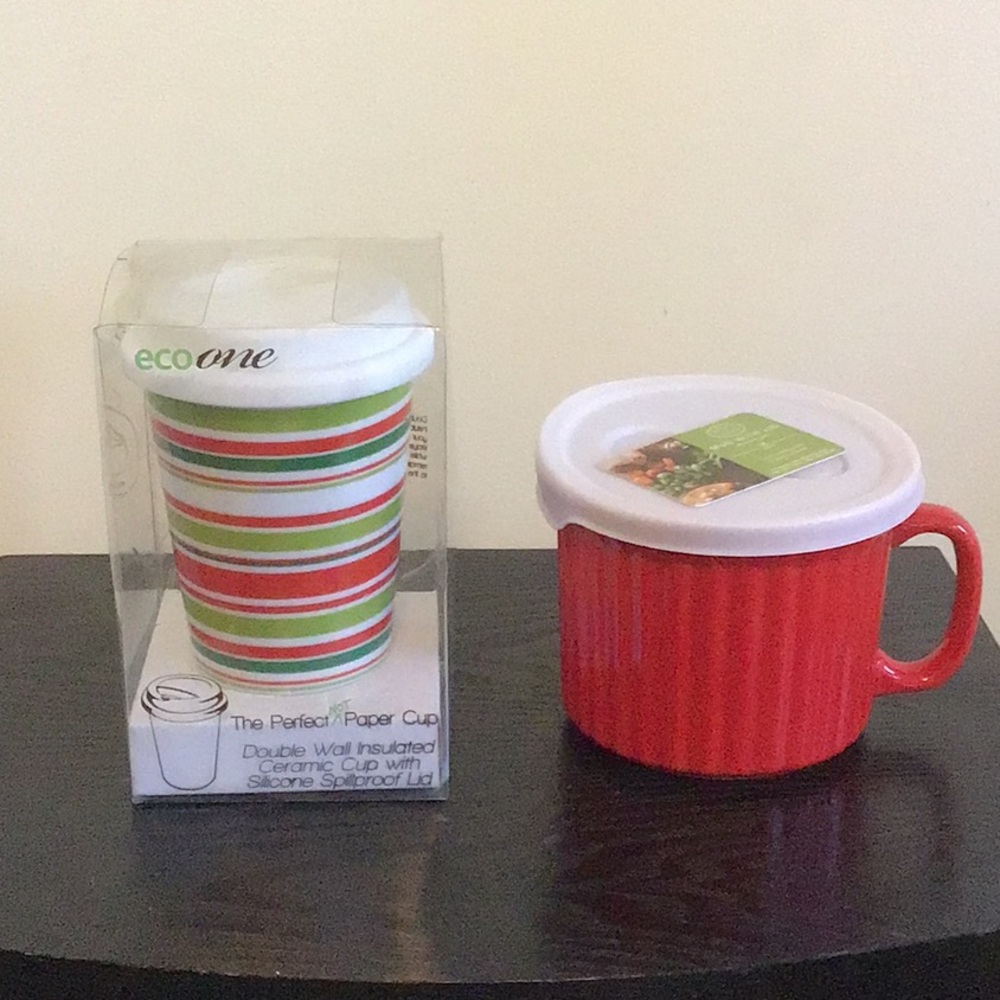 NEW Ceramic Cup (10 Oz) & Stoneware Mug (18 Oz)